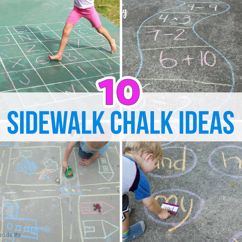 10 of the Best Sidewalk Chalk Ideas