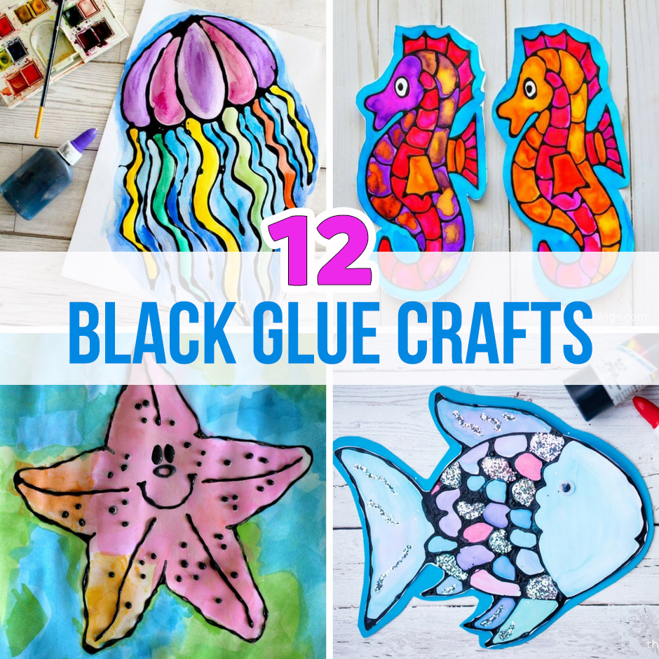 12 Black Glue Crafts