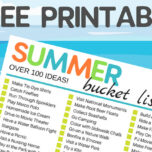 Free Printable Summer Bucket List