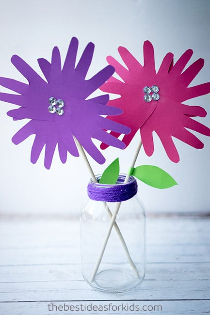 Handprint Flowers Craft for Kids