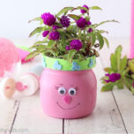 Trolls Mason Jar Flower Craft