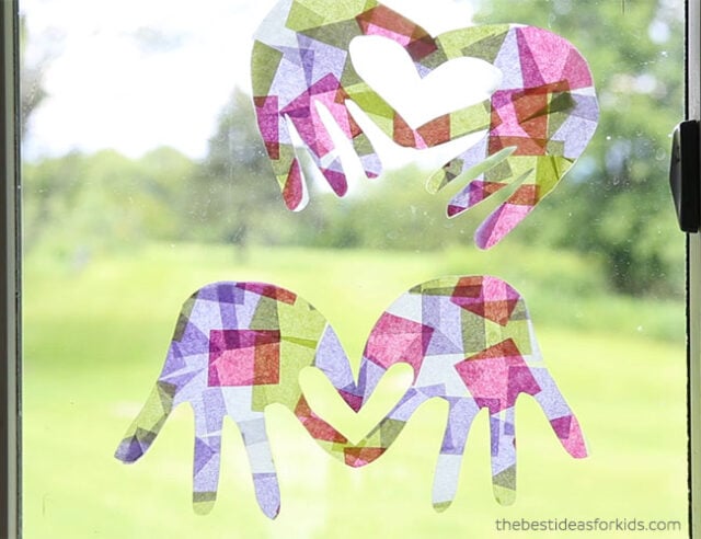 Handprint Suncatcher Craft for Kids