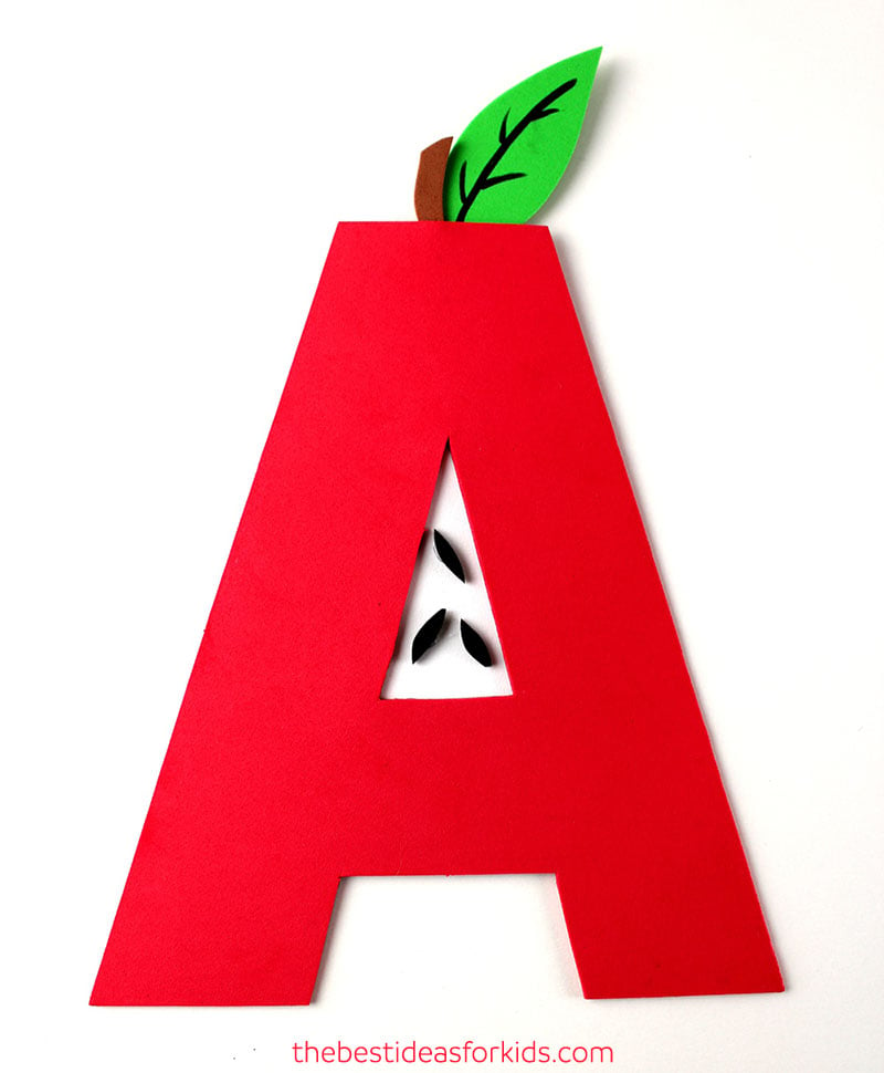 Letter A Craft - A is for Apple - The Best Ideas for Kids