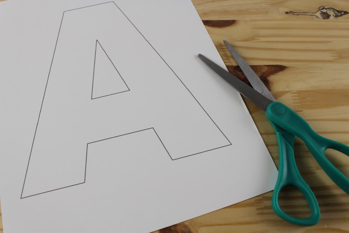 Print Letter A Template