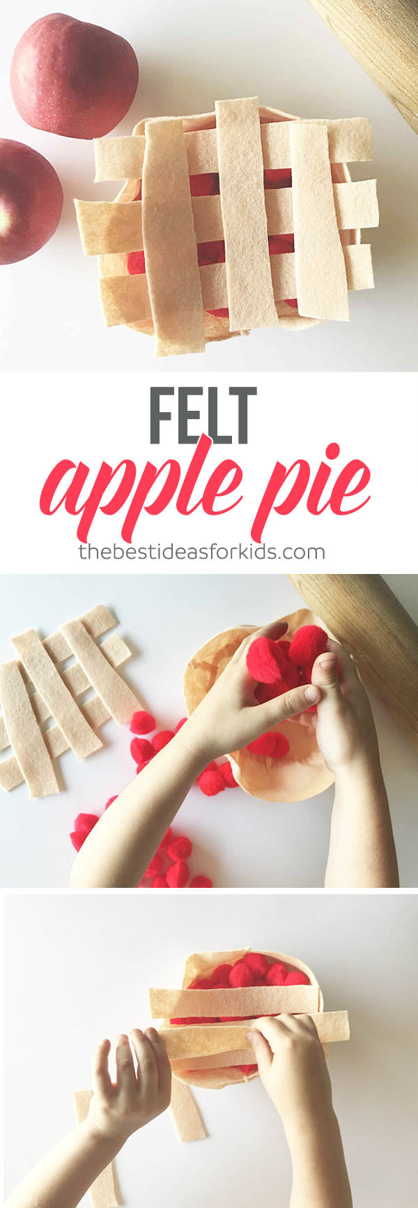 Apple Pie Felt Play Food