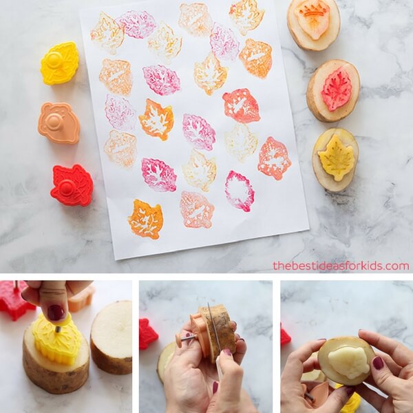 Potato Stamping How To Make A Potato Stamp