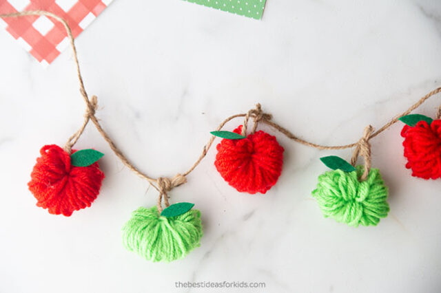 Yarn Apples Craft