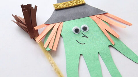 Add Broom to your Handprint Witch