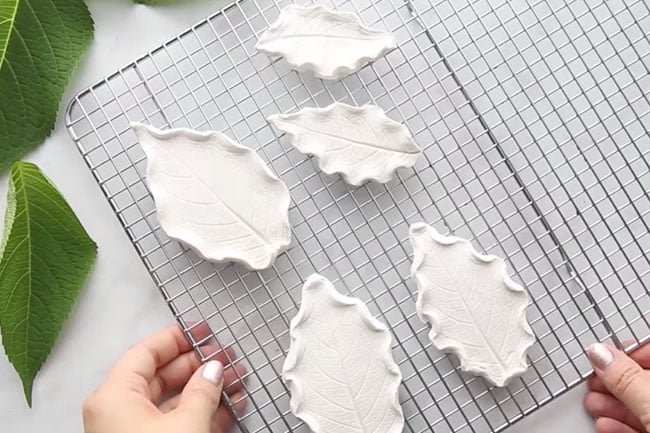 Air Dry Clay Leaf Clay Dishes