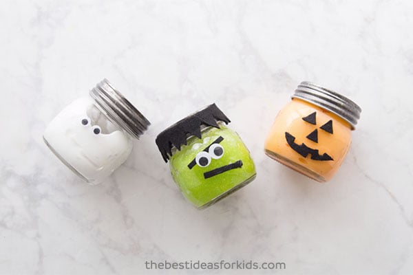 Cute Halloween Slime Jars