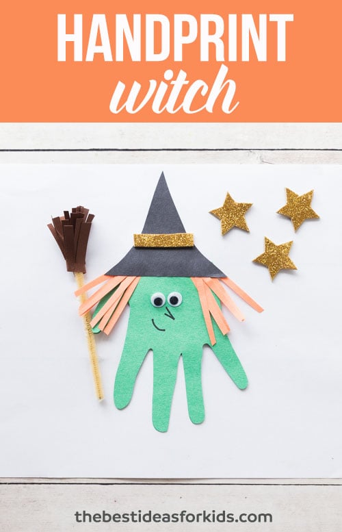 Handprint Witch Craft for Kids