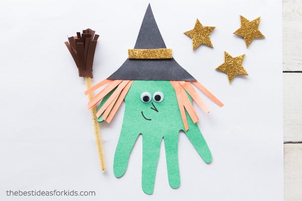 Handprint Witch Halloween Craft