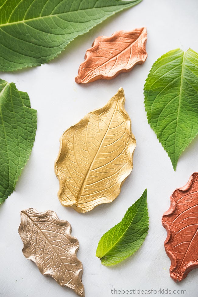 Air-Dry Clay Leaf Imprint Trinket Dish