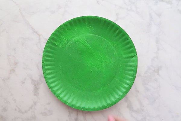 Paint Paper Plate Green