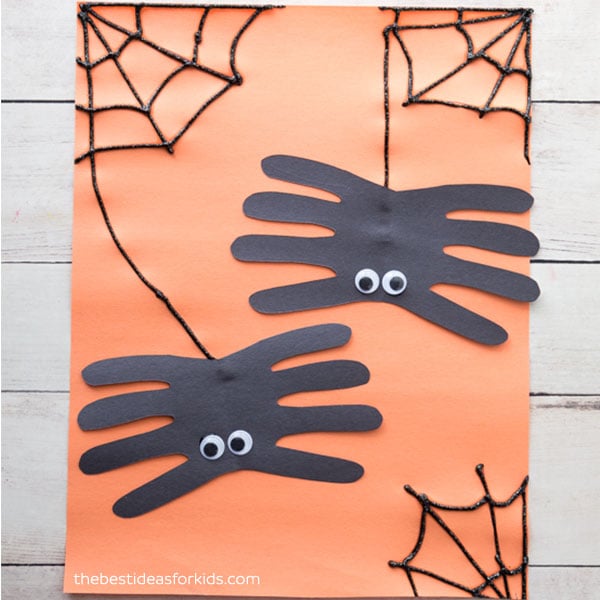 Spider Handprint Kids Craft