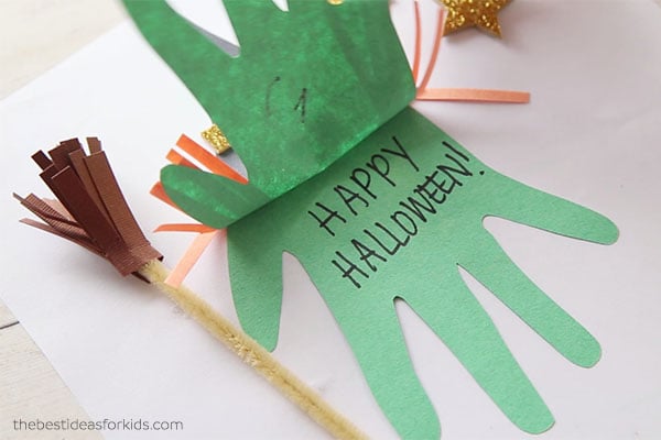 Witch Handprint Happy Halloween