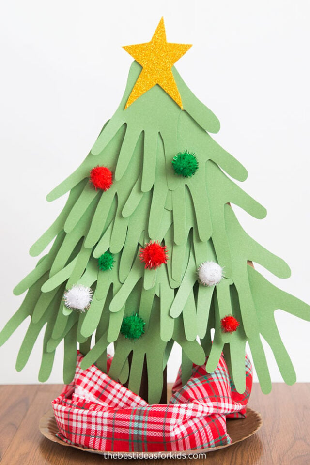 Handprint Christmas Tree Craft