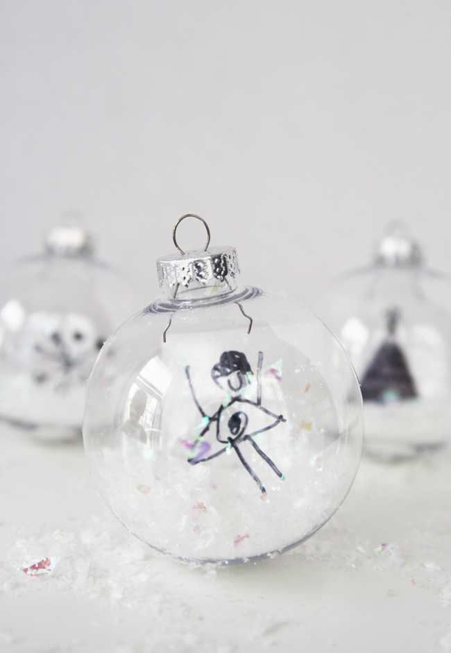 snow globe ornaments