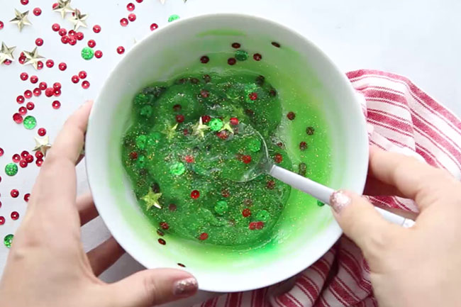 Add Contact Solution Christmas Slime