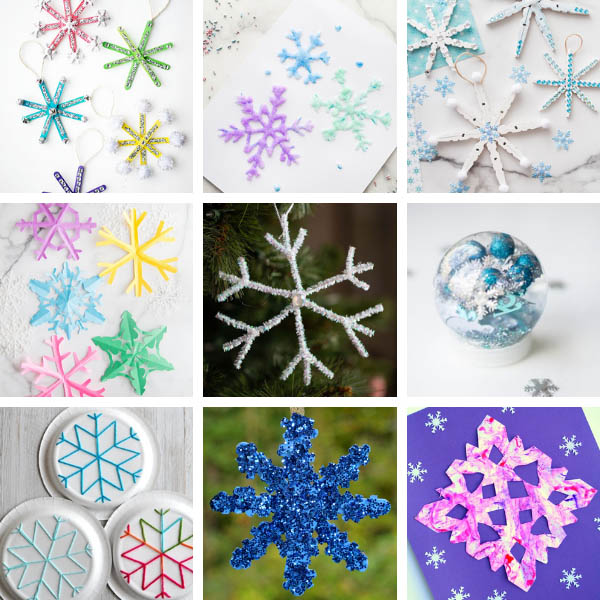 Christmas Snowflake Crafts for Kids
