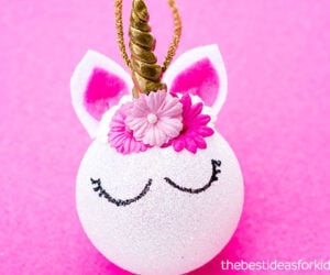 DIY Unicorn Christmas Ornaments