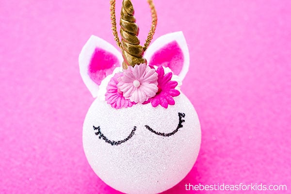 DIY Unicorn Christmas Ornaments