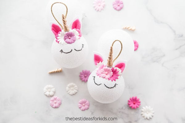 DIY Unicorn Ornaments