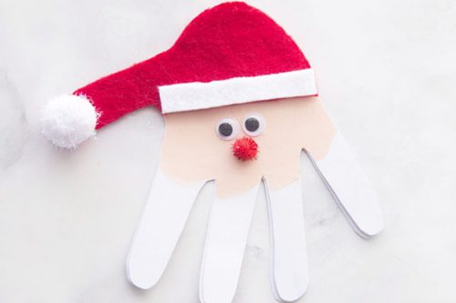 Santa Handprint - The Best Ideas for Kids
