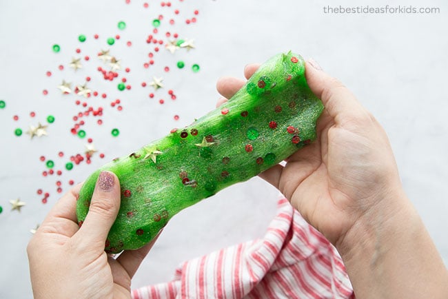 How to Make Christmas Tree Slime