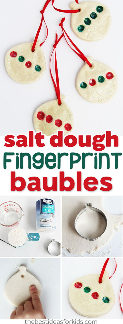 Salt Dough Fingerprint Ornament