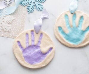 Salt Dough Recipe for Ornaments & Handprints