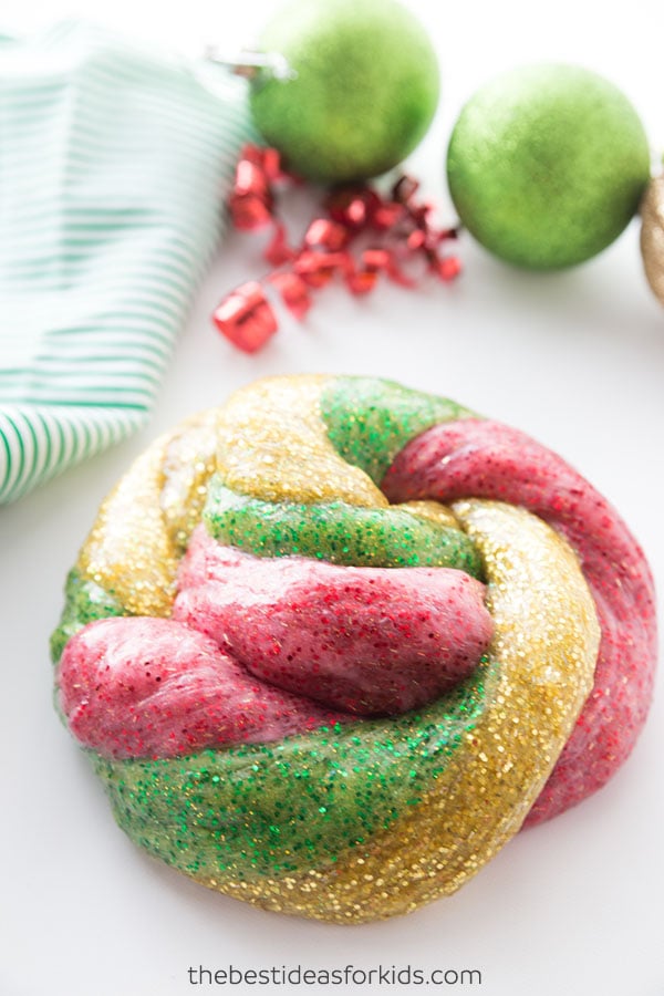 Christmas Glitter Slime Recipe