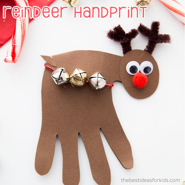 Christmas Handprint Reindeer Craft