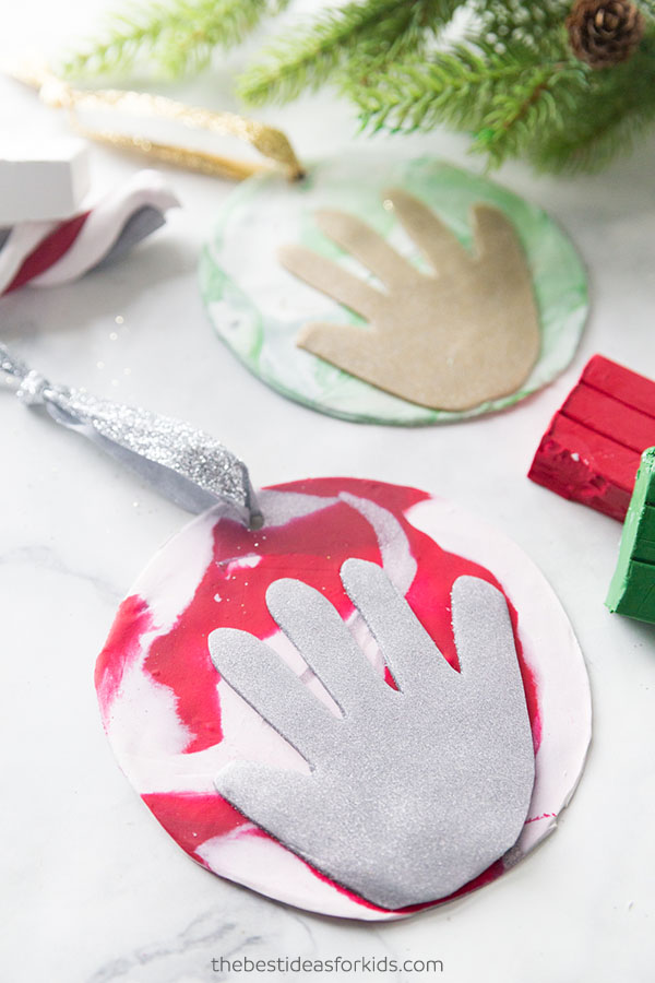 Clay Handprint Ornament