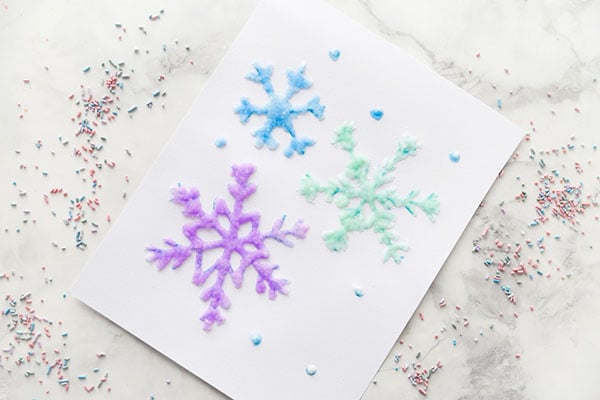 Snowflakes acrylic painting tutorial easy snow flakes painting on canvas  step by step for beginners 