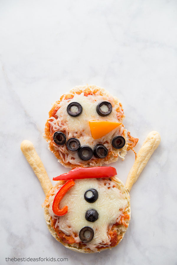 Snowman Pizza