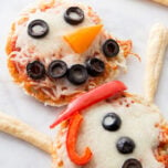 Snowman Pizzas for Kids