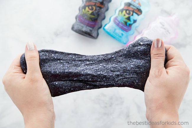 Black Glitter Slime