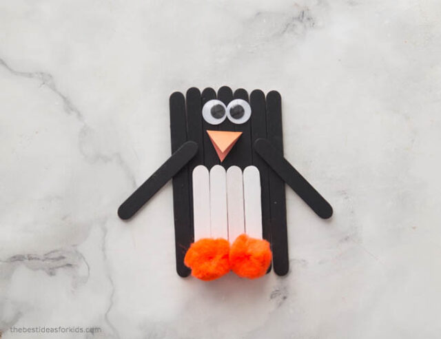 Craft Stick Penguin Craft