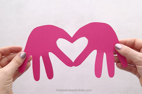 Handprint Card Valentine's Day