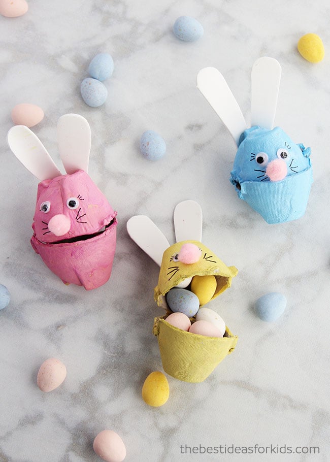 Egg Carton Bunnies Craft