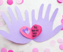 Handprint Valentine Card Cover