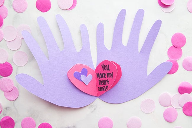 handprint valentines crafts