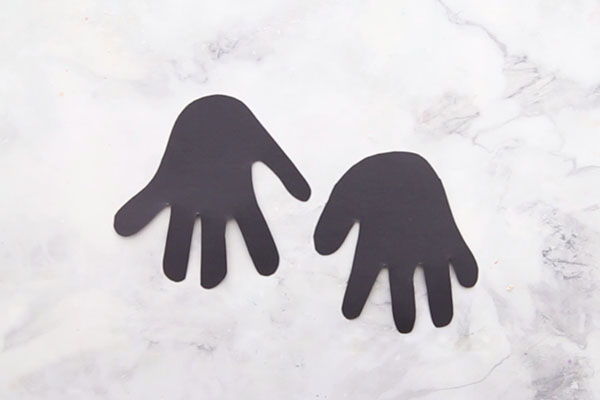 Pengiun Handprints Cut Out