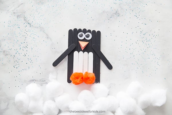 Popsicle Stick Penguin