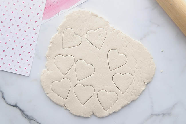 Salt Dough Hearts Roll out Dough