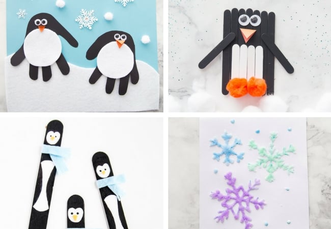 50 Fun and Easy Winter Crafts for Kids - Page 2 of 2 - Look! We're Learning!