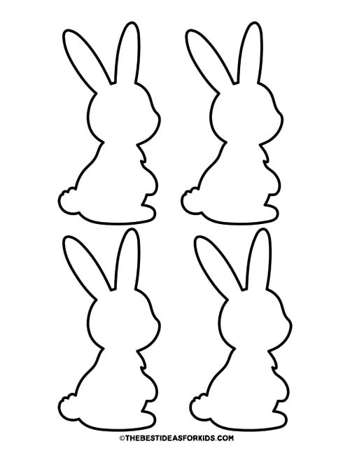 Bunny Side Template 4 per page