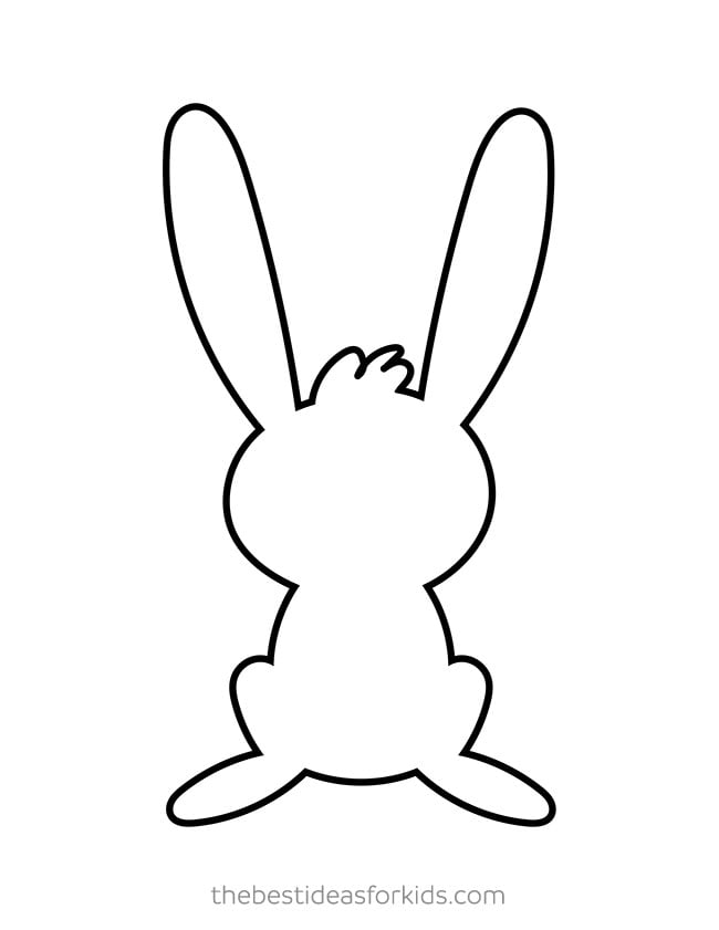 Free Printable Easter Bunny Template from www.thebestideasforkids.com