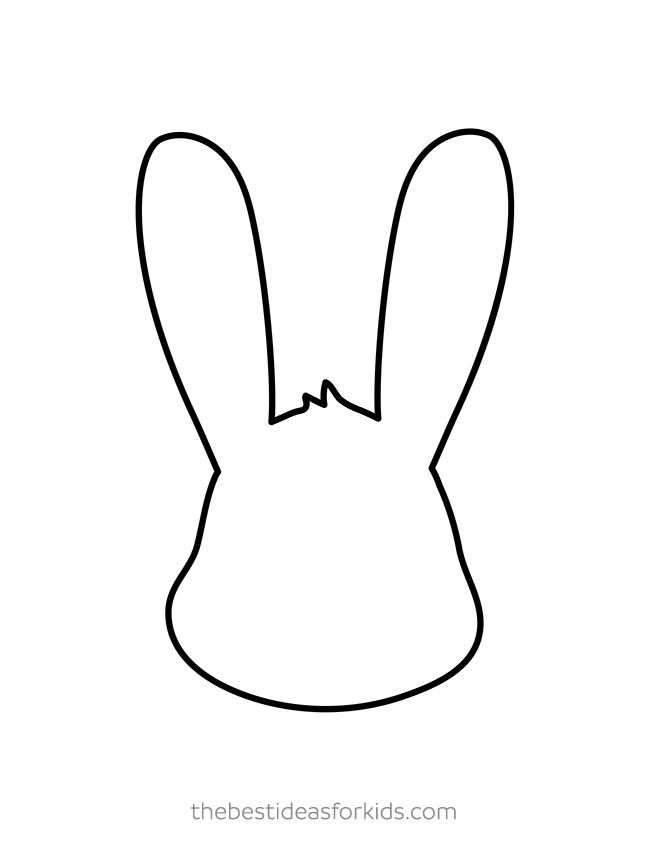 Easter Bunny Face Template from www.thebestideasforkids.com